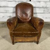 Leather club chair