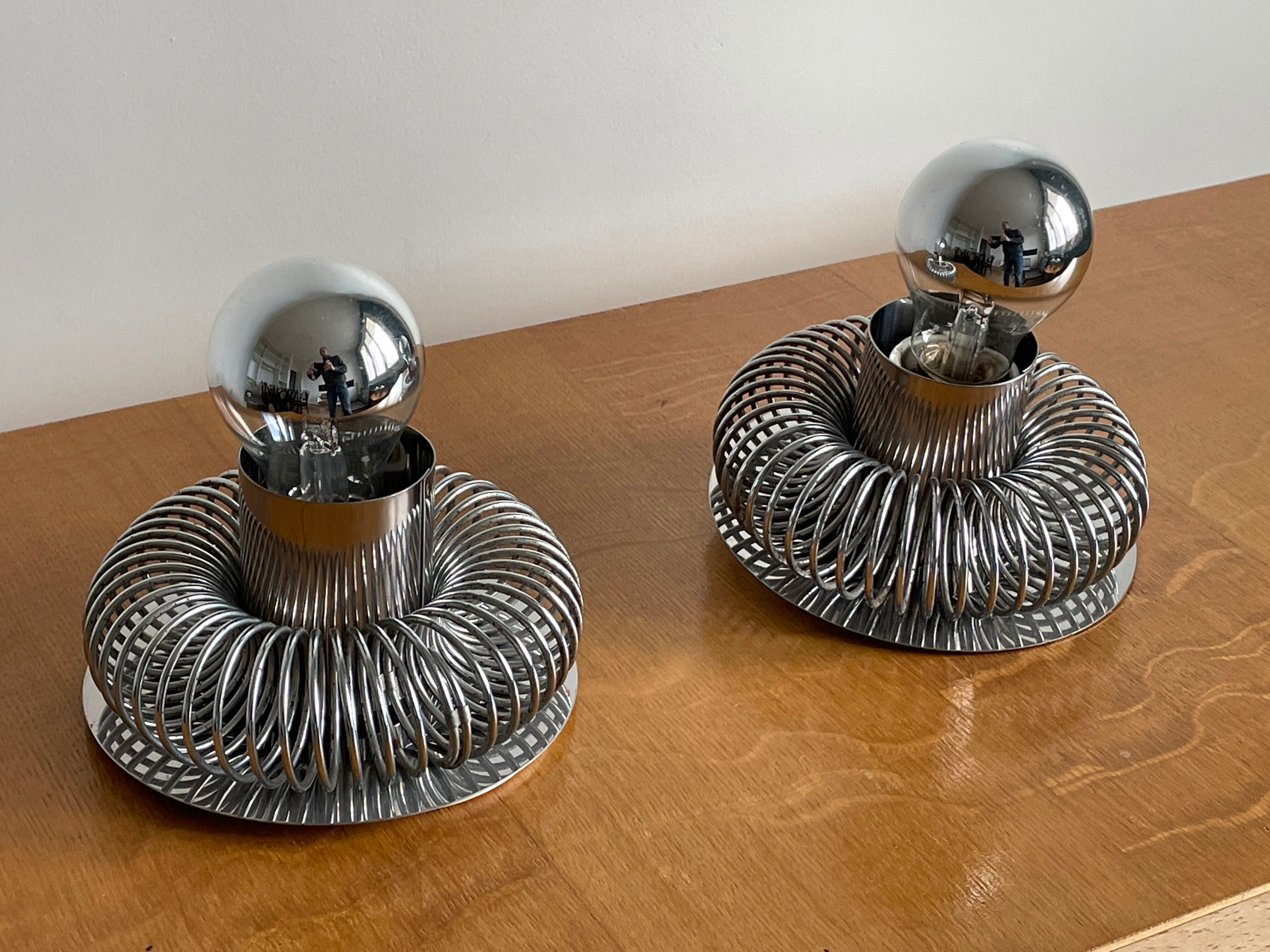 Pair of wall lamps by andrea lazzari