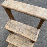 Solid wood stepladder chair 1920