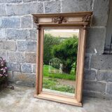 Carved wooden mirror, 168x112 cm