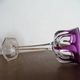 BACCARAT "Malmaison" Glass wine rhinestone double violet antique - 19 cm
