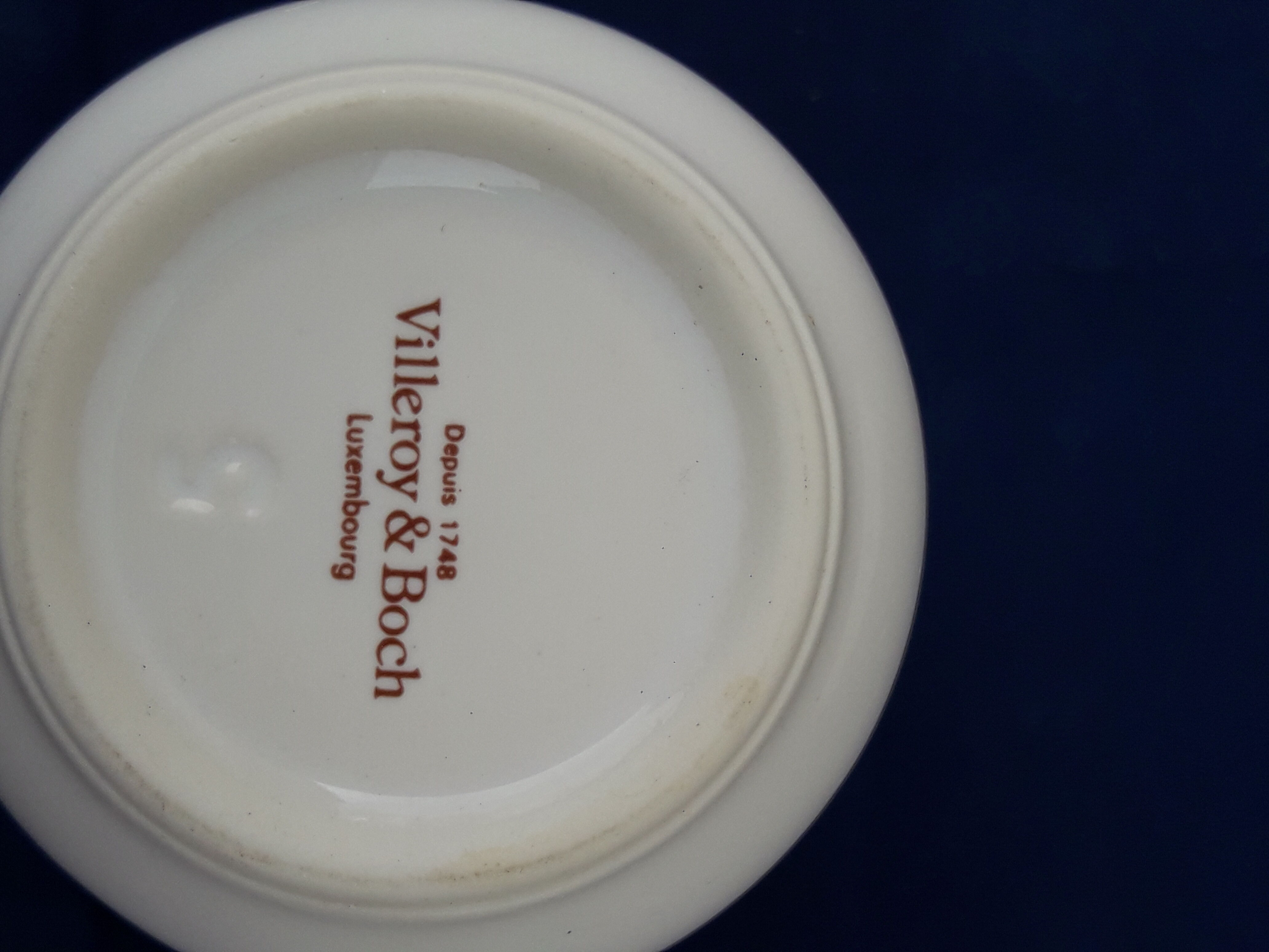 Villeroy porcelain coffee cup and boch naïve model Laplau diam 6.5 cm