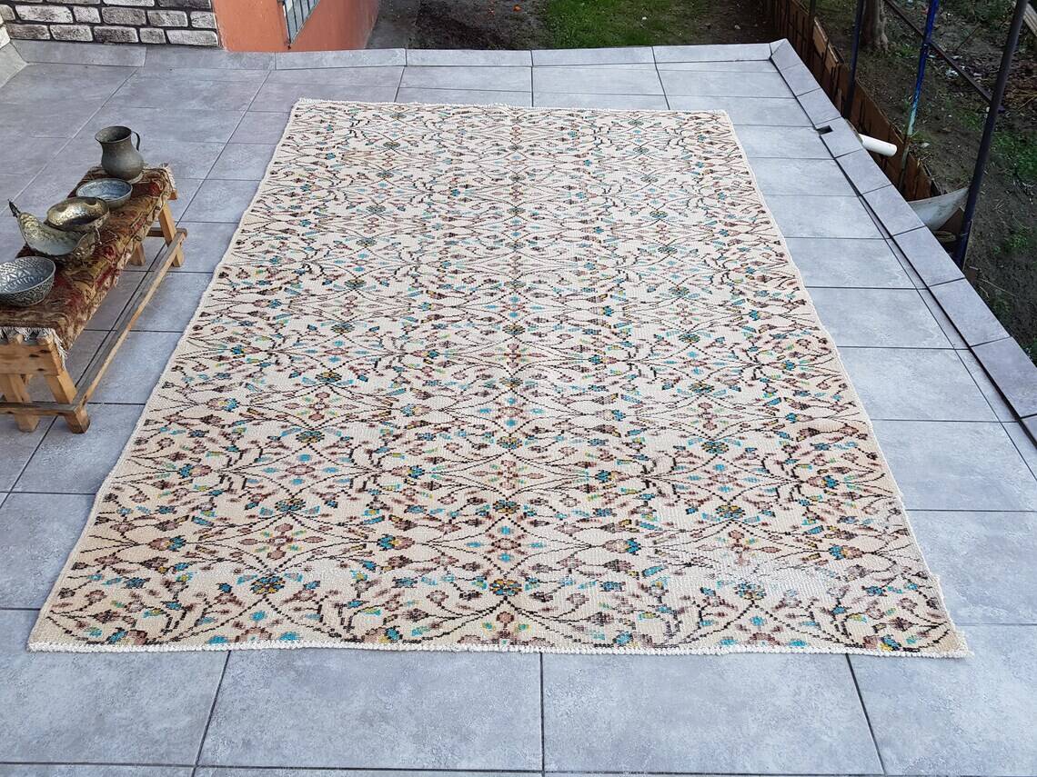 Turkish Vintage Handmade Area Rug sku v332
