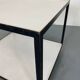 Table d'Appoint Roulante Mid-Century en Stratifié Blanc et Acier Noir par George Nelson pour Herman Miller, 1950s