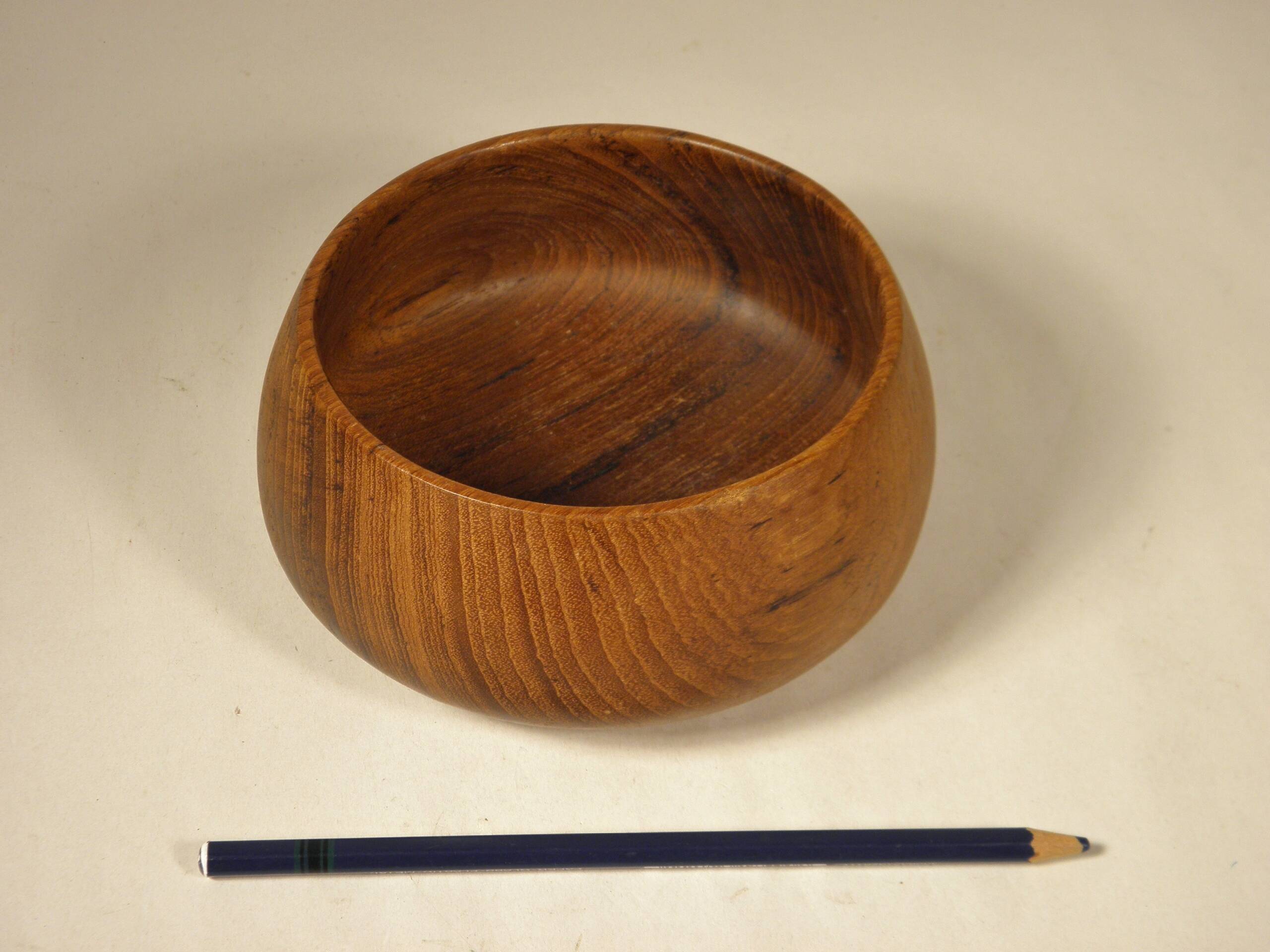 Teak storage cup