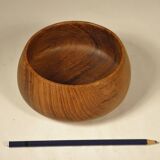 Teak storage cup