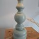 Lampe de table en bois vintage année 1980 revisitée