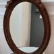 Miroir en bois oval années 30