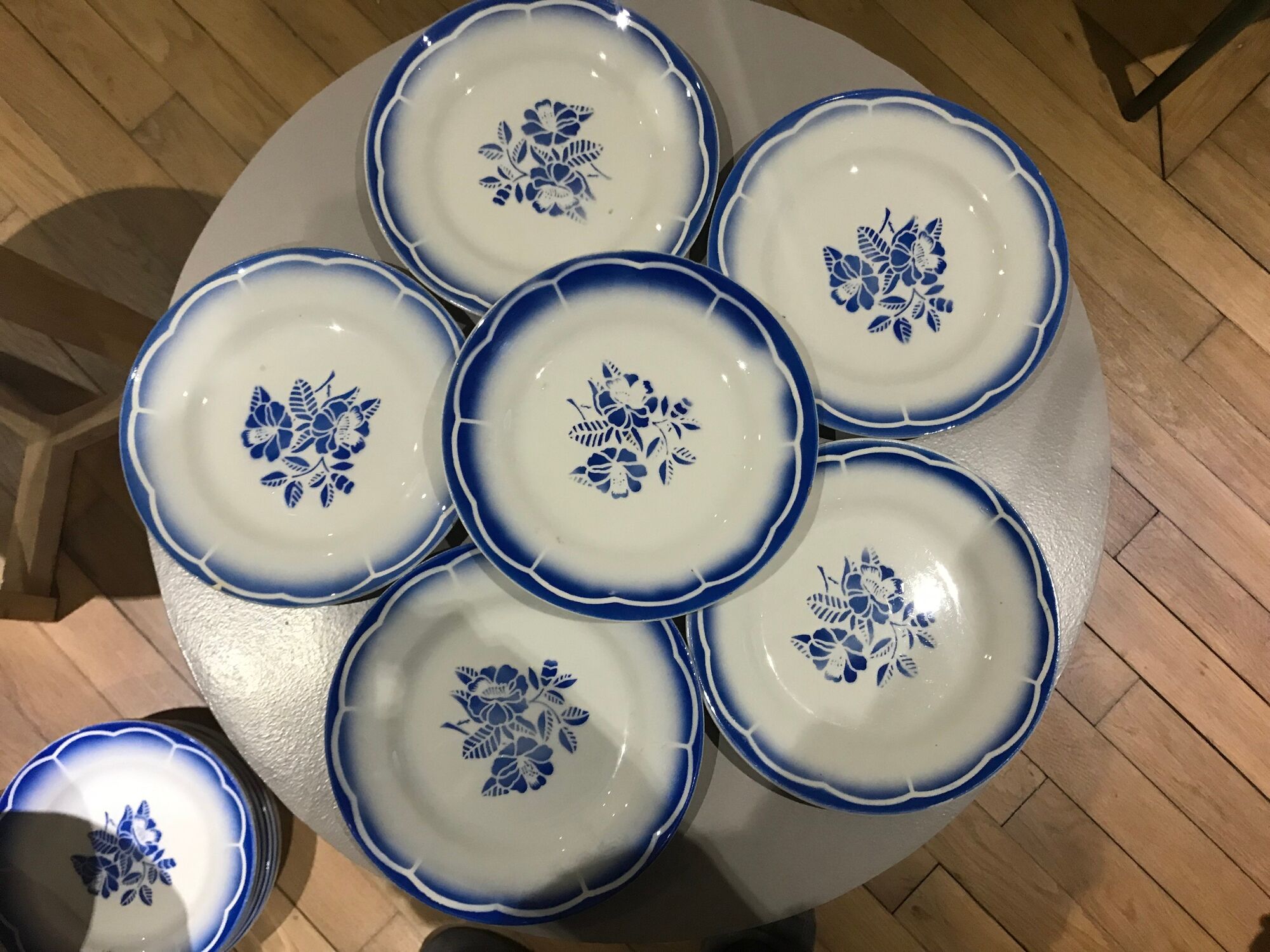 Lot 16 plates Digoin Sarreguemines marsac