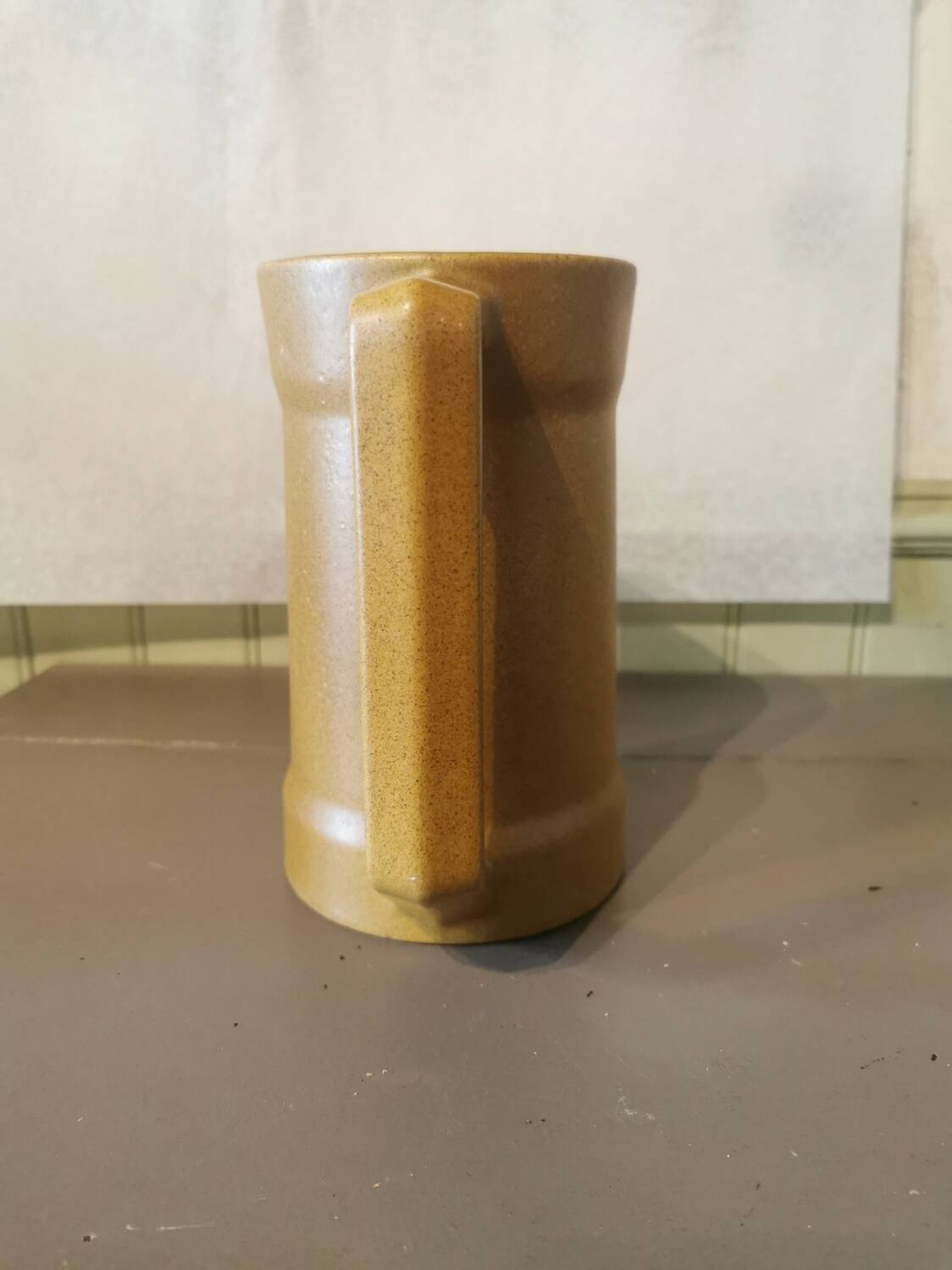 Vintage pitcher Sarreguemines 70s Stoneware