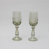 Roemer wine glasses by Josed & Eva Flek, Novy Bor Czechoslovakia.