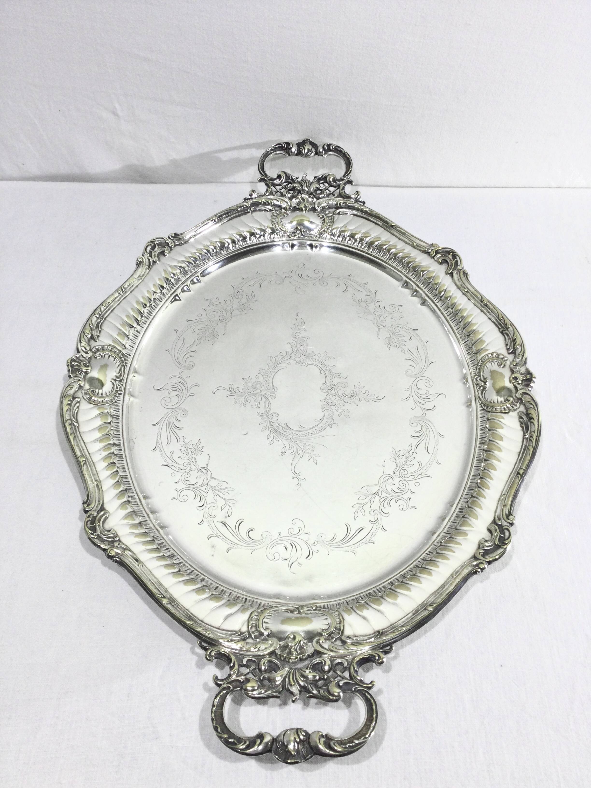 WMF - Silver-plated metal serving tray