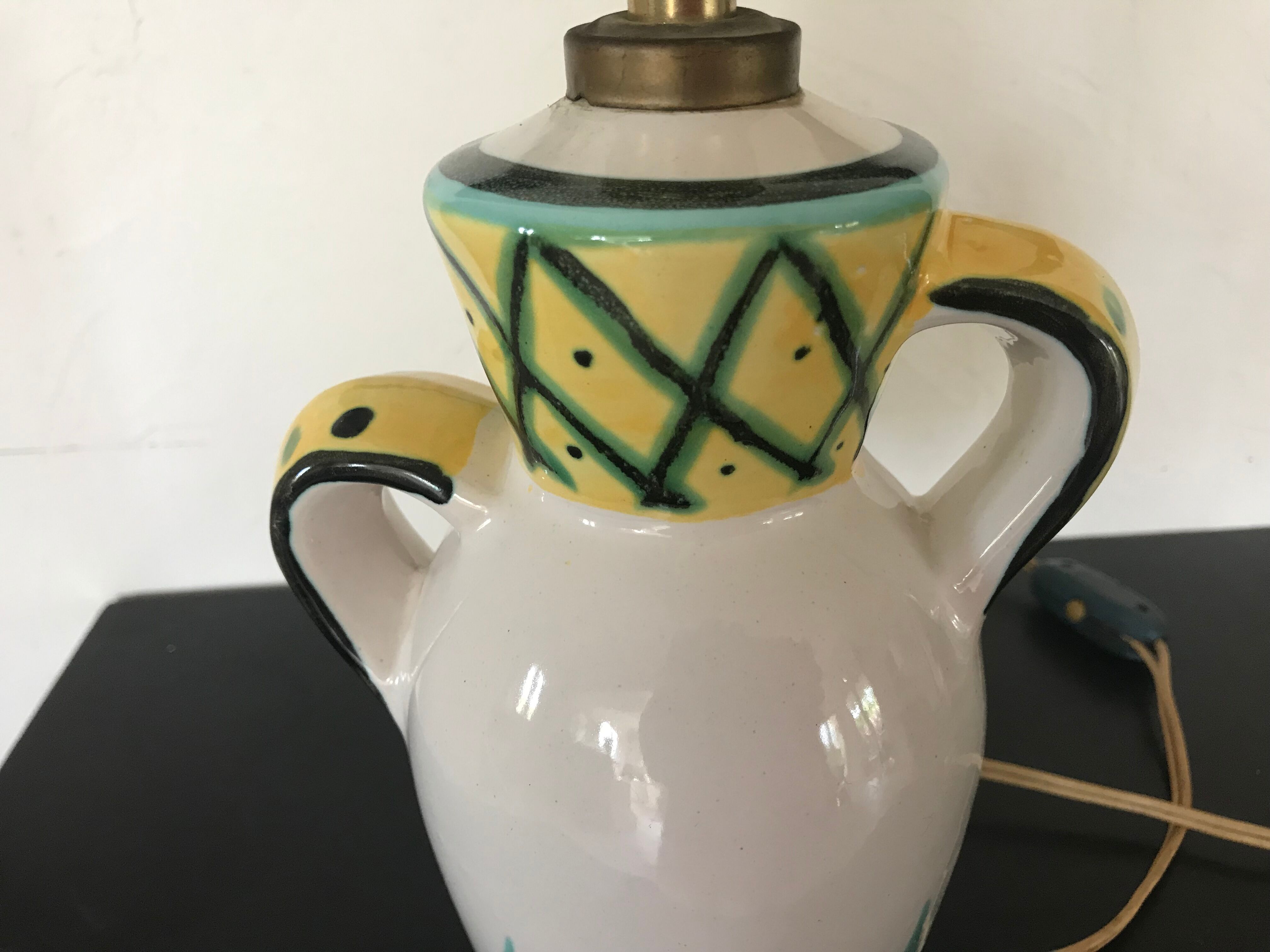 Ceramic lamp design circa 1950