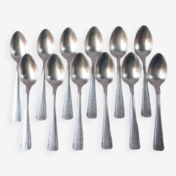 Spoons Ercuis silver metal covered service hallmark art deco