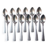 Spoons Ercuis silver metal covered service hallmark art deco