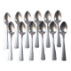 Spoons Ercuis silver metal covered service hallmark art deco