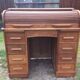 Old Angus London brand double-box sliding cylinder curtain desk.