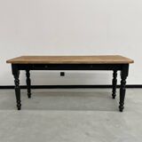 Farm table desk turned legs