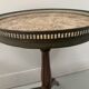 Pair of Louis XVI style pedestal tables in stained beech, 20th century
