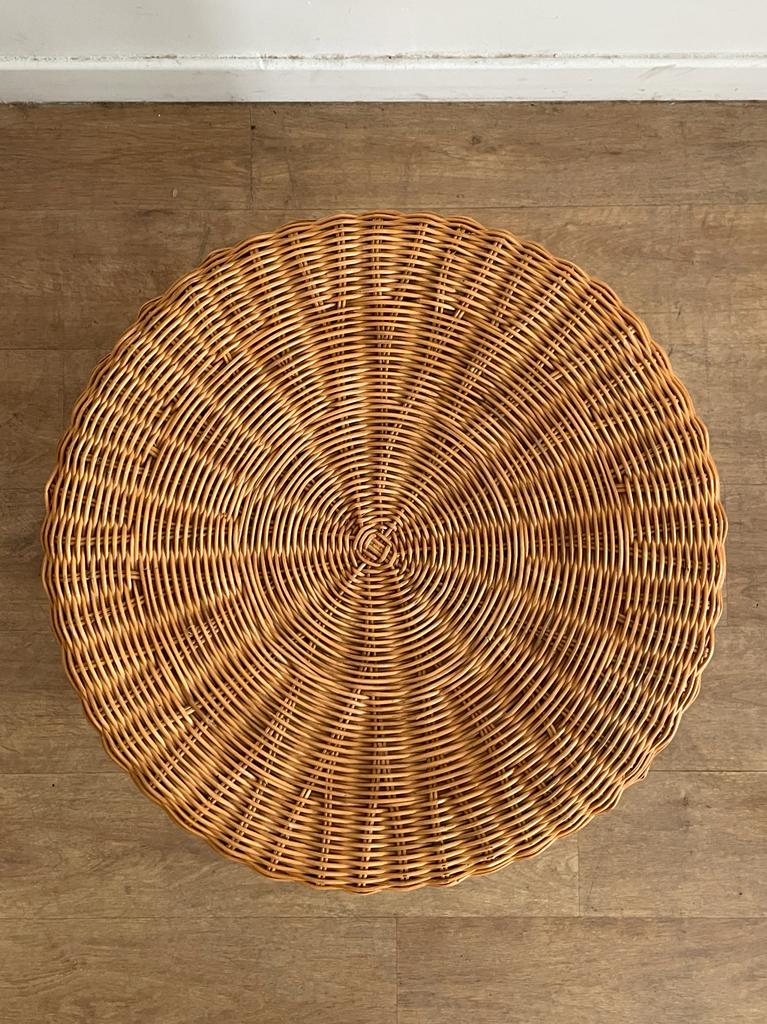 Wicker ottoman