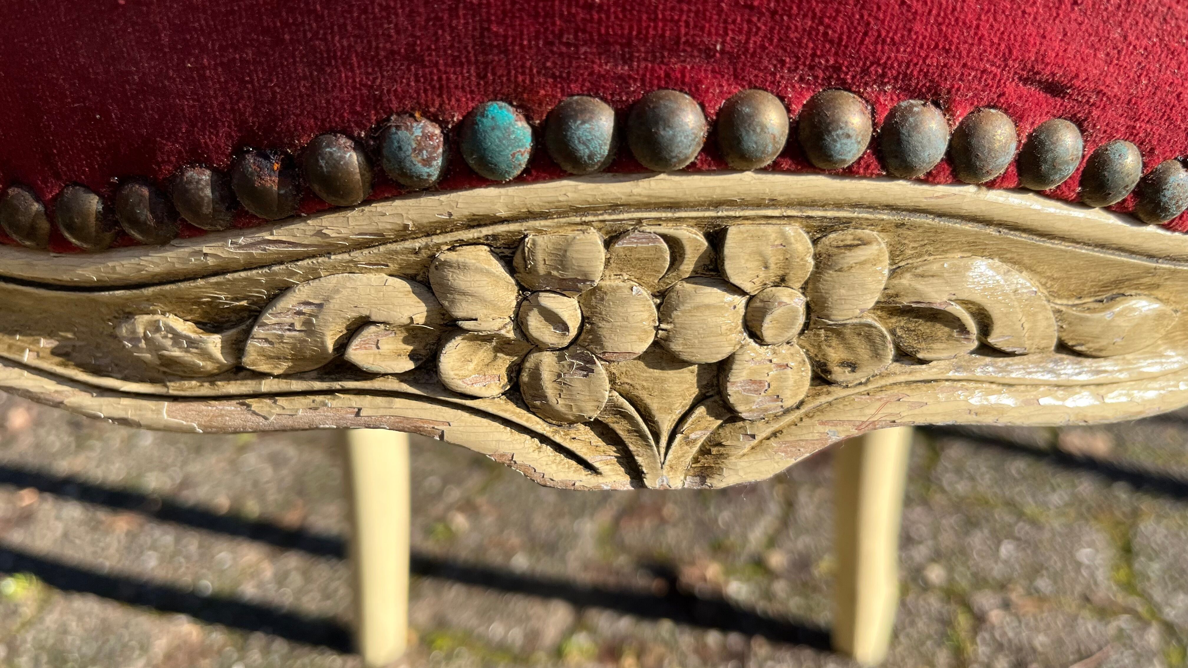 Paire de chaises style Louis XV