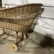 Old wicker cradle