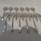 12 silver-plated coffee spoons by Christofle Concorde, 13.6 cm