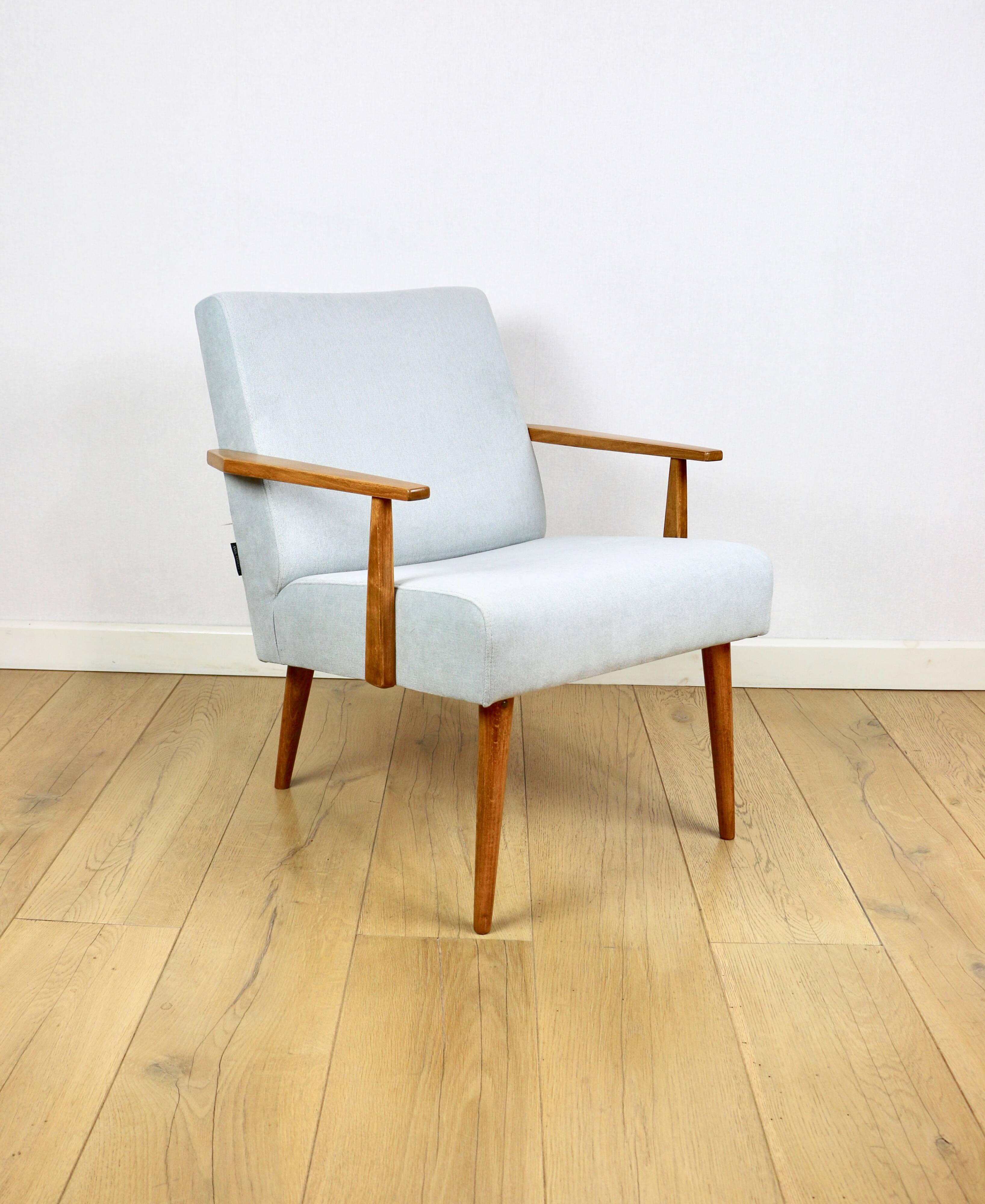 Vintage armchair with armrests Loft - blue sky