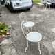 Garden furniture wrought iron old vintage xxeme