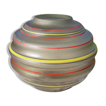 Vase boule des Verreries de Fains