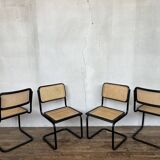 Series of 4 chairs b32 Marcel Breuer 1970