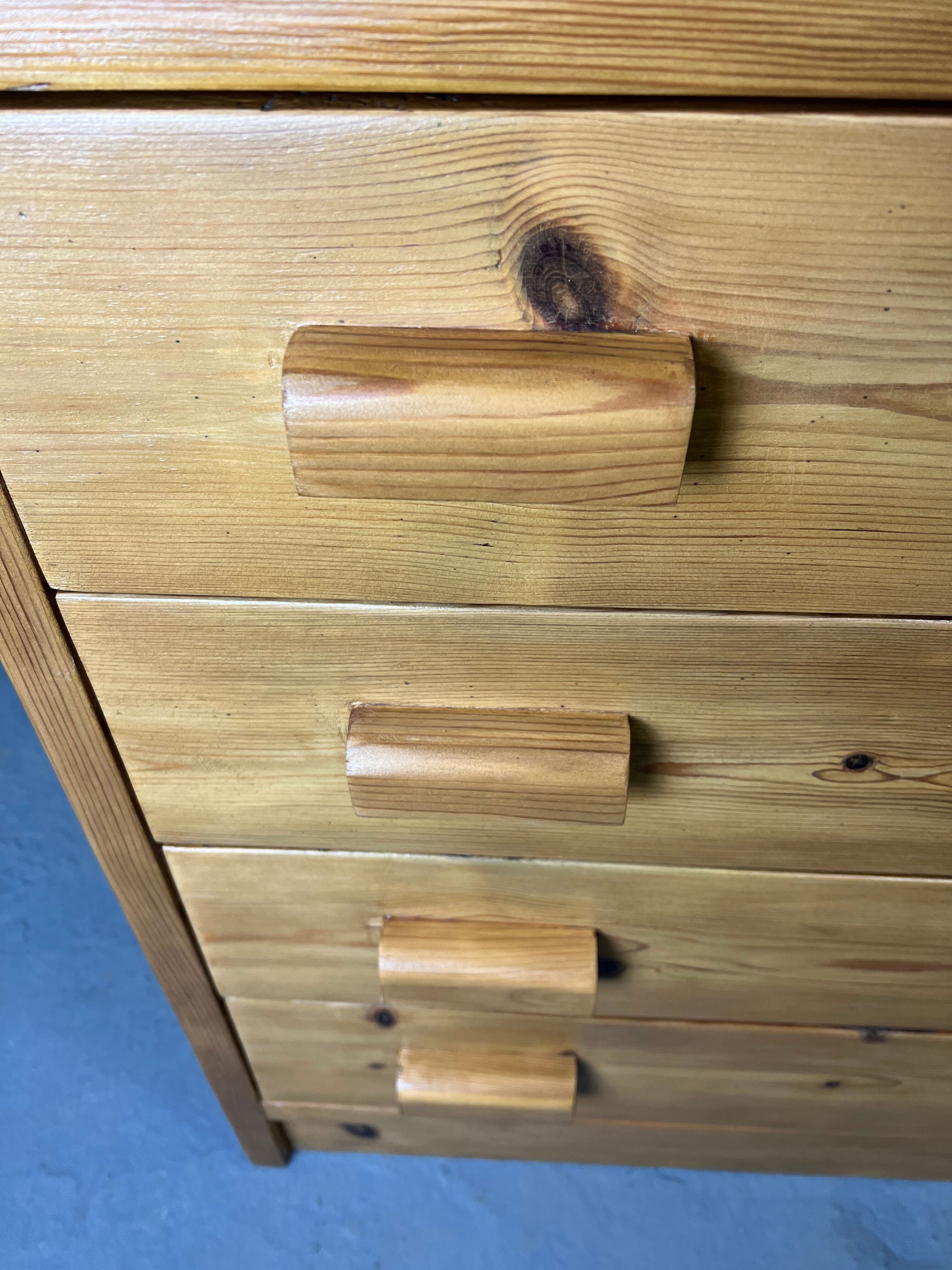 Pine chest of drawers 4 drawers, 80s