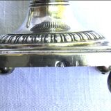 Paire de salières en argent massif. Poinçon vieillard.début XIXe