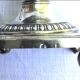 Pair of solid silver salt cellars. Old man's hallmark. Early 19th century.