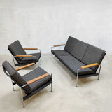 Vintage Dutch design lounge set sofa chairs bank fauteuils Rob Parry