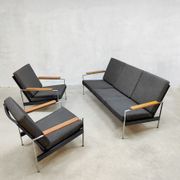 Vintage Dutch design lounge set sofa chairs bank fauteuils Rob Parry