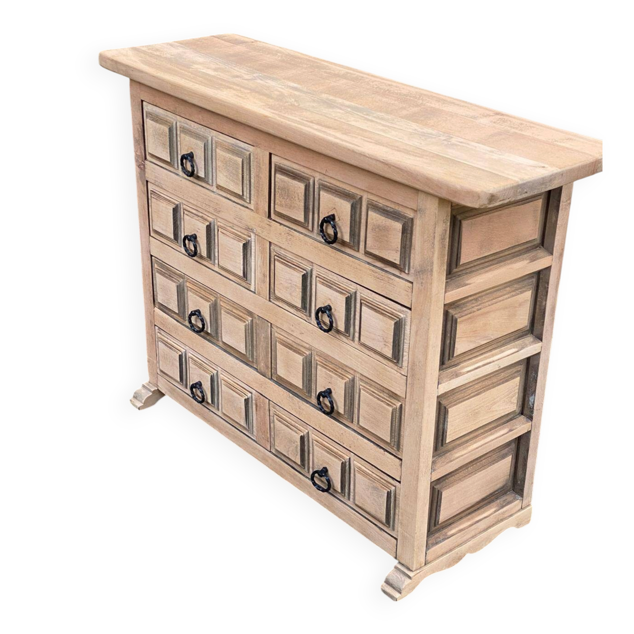 Commode espagnole rénovée en bois massif Navarro Argudo