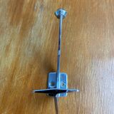 Set of four double hook coat racks in chromed metal
