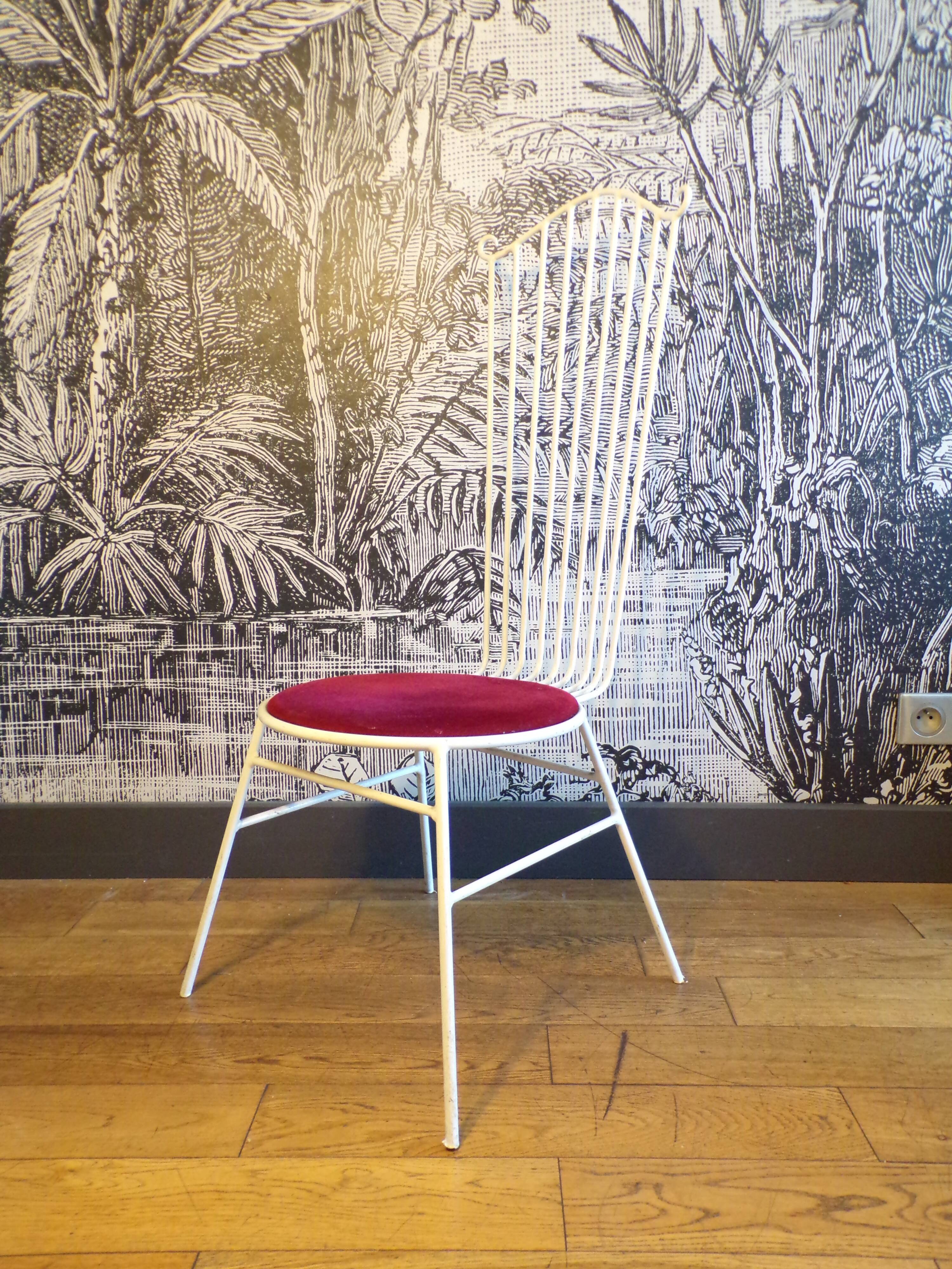 Metal garden chair 1950-60