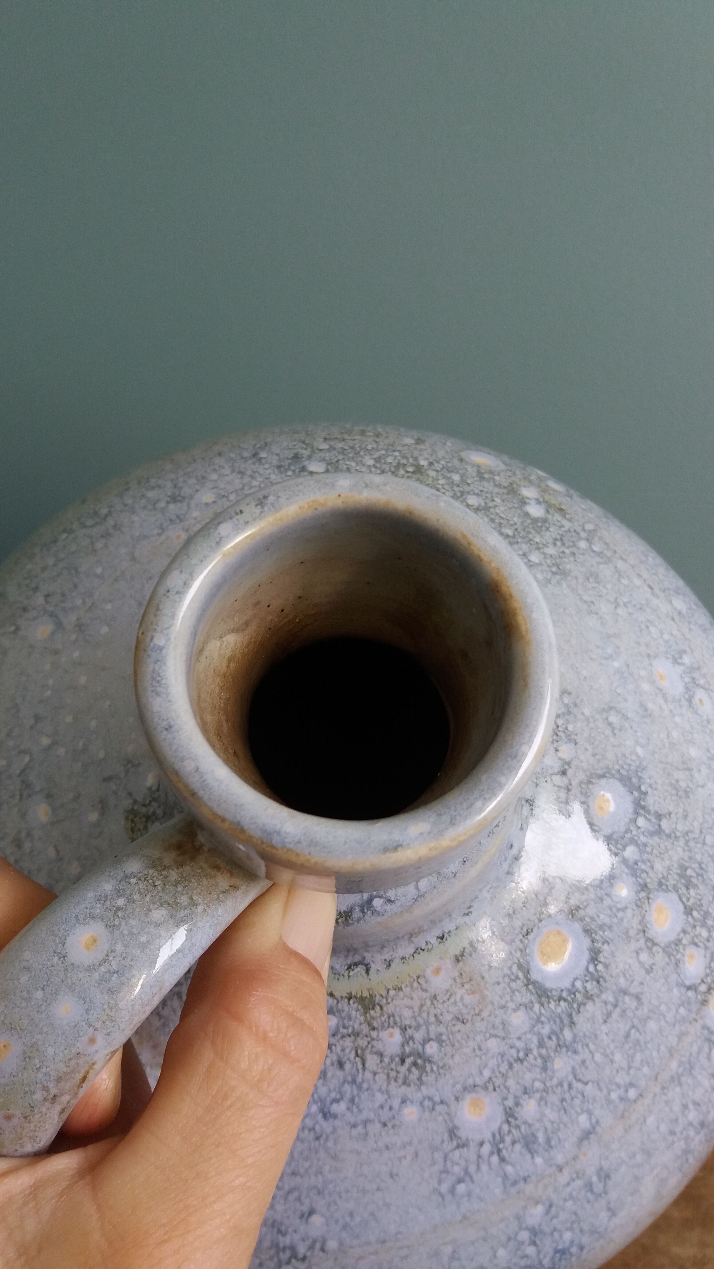 Ceramic vase jar signed Pierrefonds