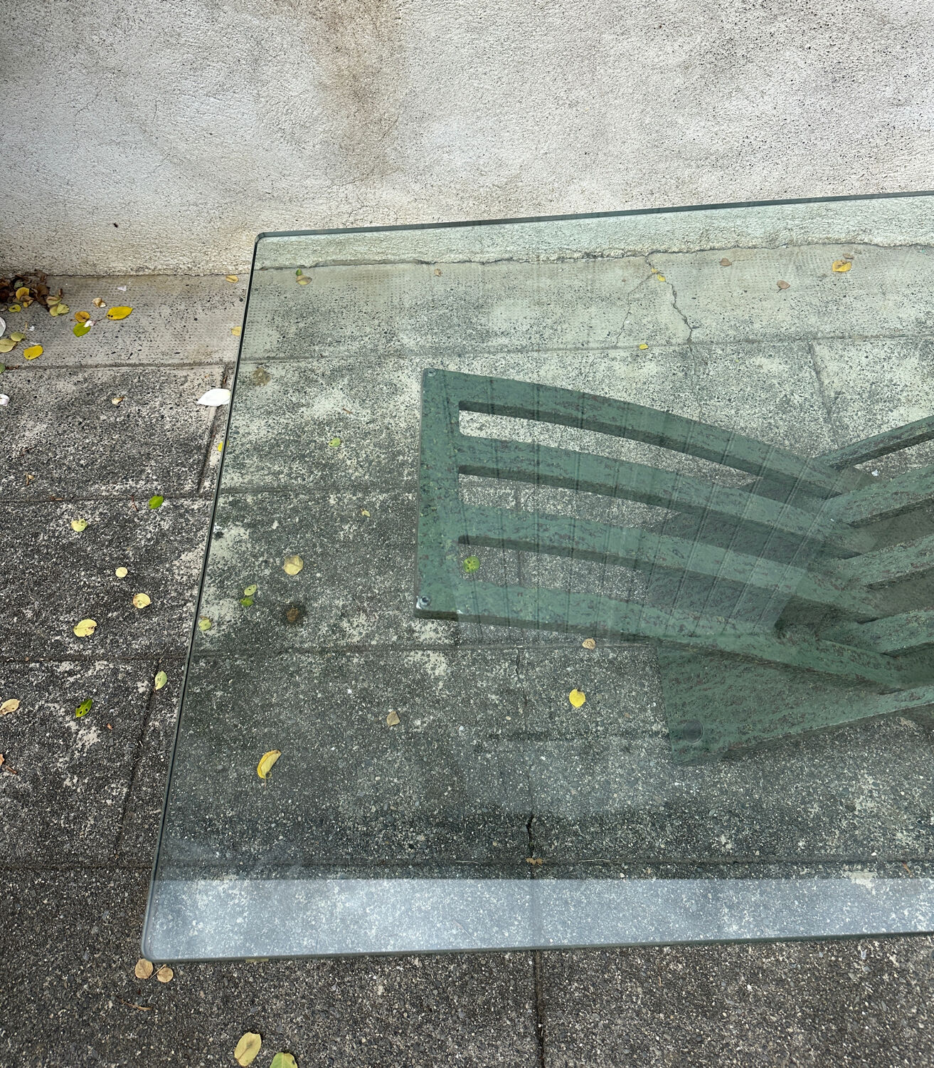 Vintage design coffee table in glass and bronze Vvv Valenti