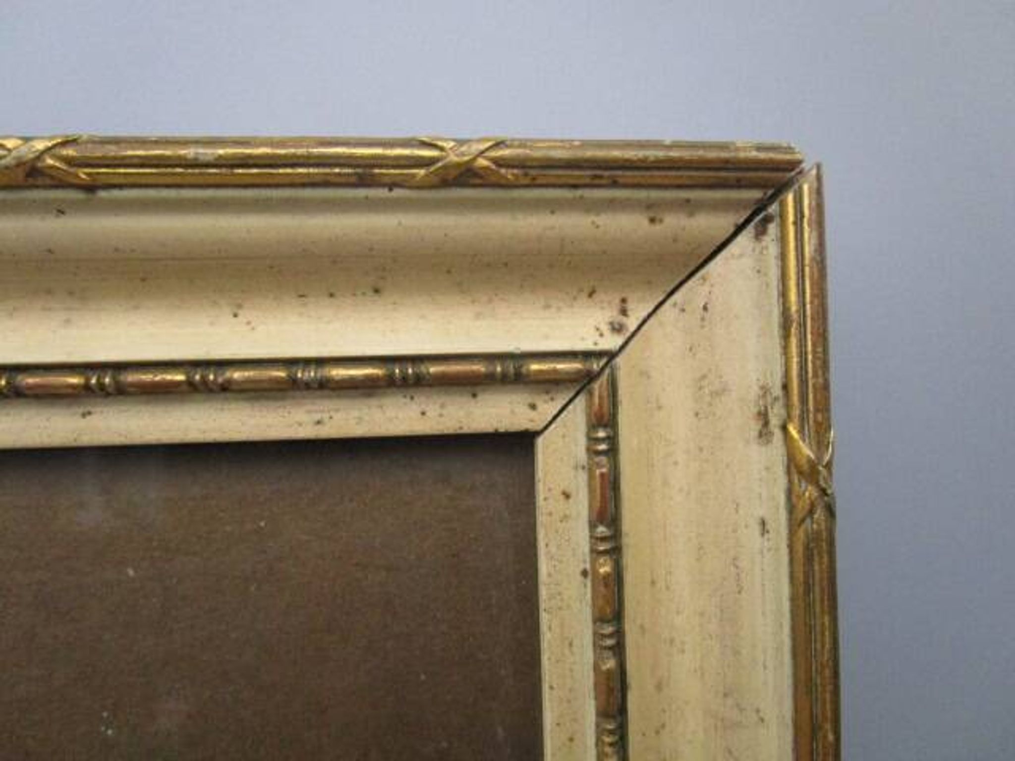 Old watercolor - stem of roses - framed