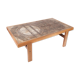 Table basse en teck avec carreaux de design danois, années 1960