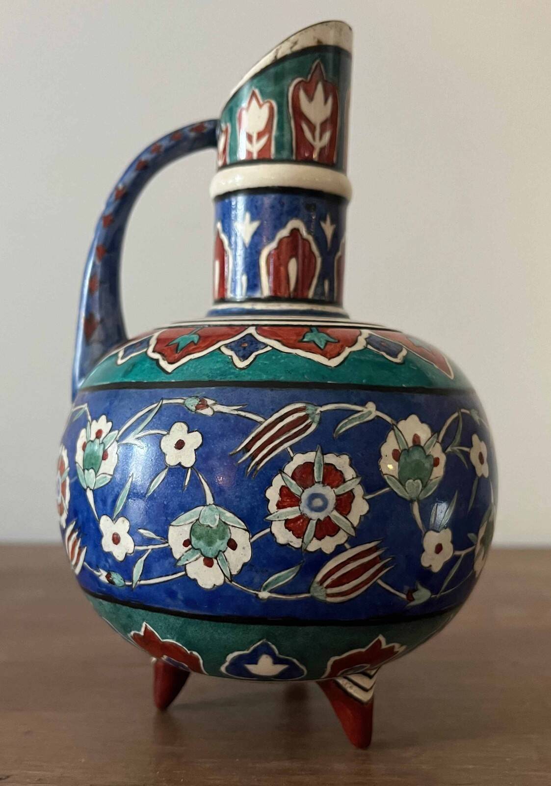 Ceramic vase, eco. Ganneron early 20th century signed Daudon Ottoman (cf. Th. De