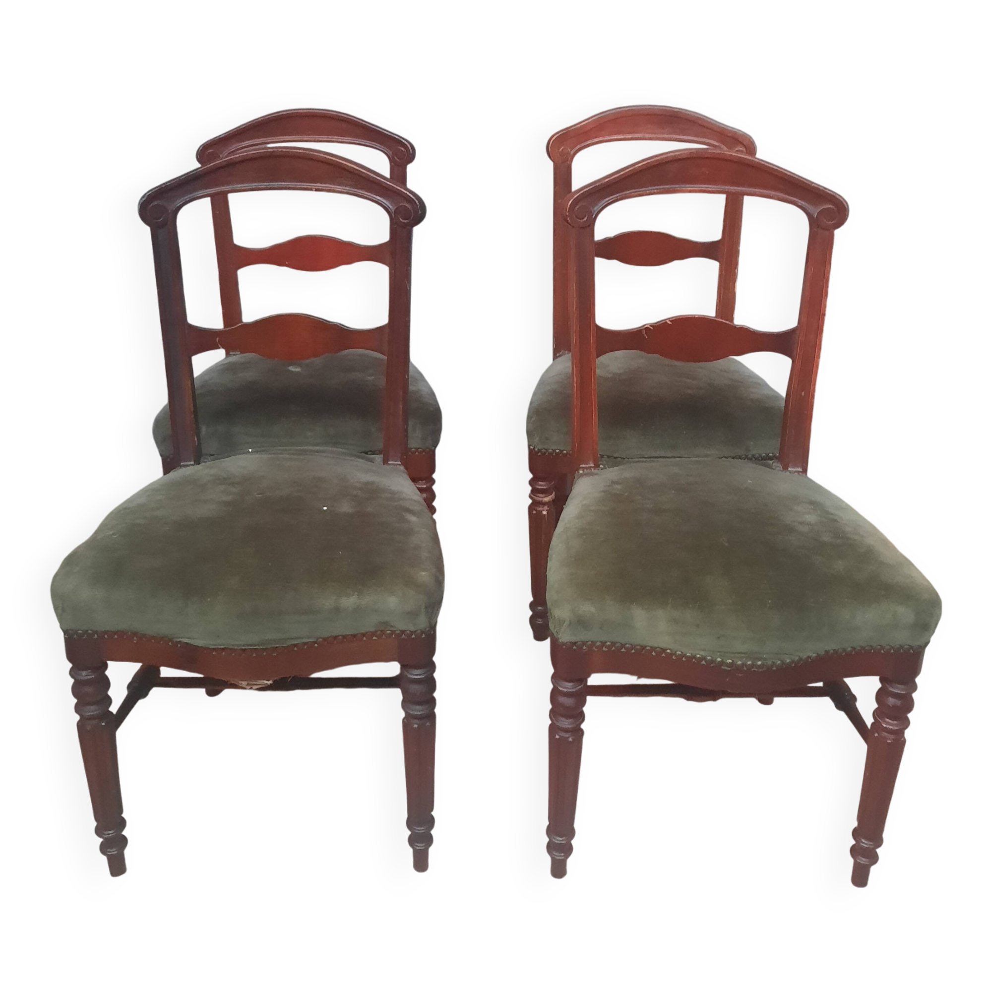 Set of four nineteenth century chairs