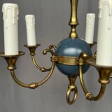 Empire style chandelier. Solid bronze.