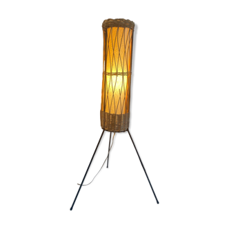 Lampe rotin tripode