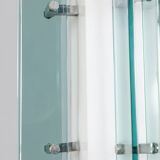 Vintage 60s chandelier in glass and plastic italian design