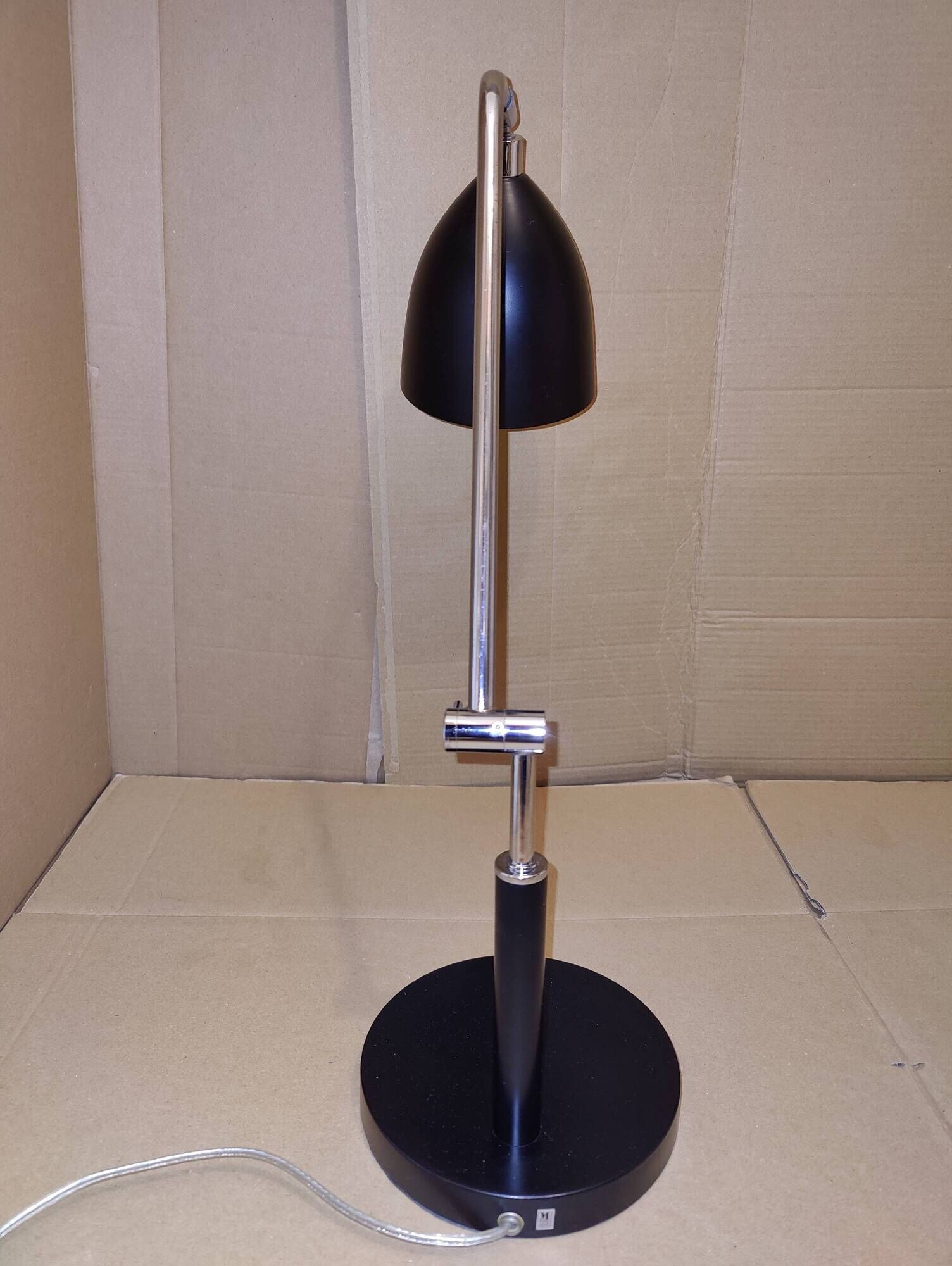Black minimalist desk lamp MarkSlöjd (Sweden) Fredrikshamn Art Deco