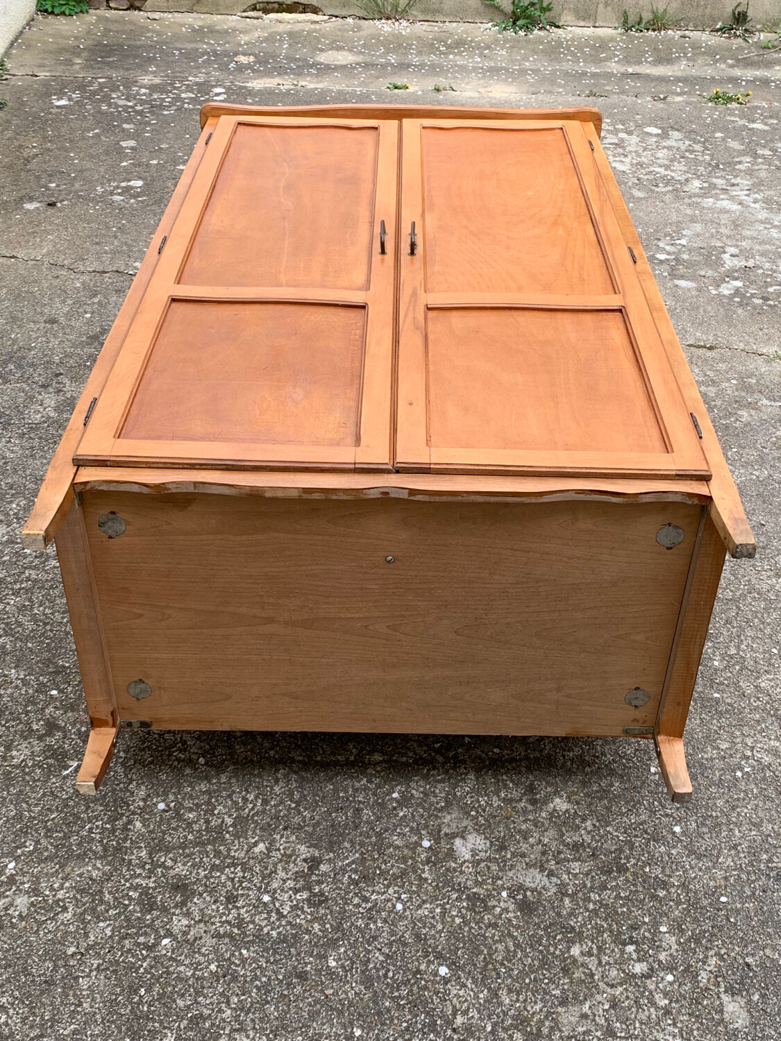 Parisian wardrobe vintage beech 1970